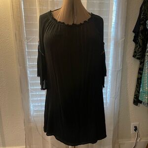 Black mlle Gabrielle extra large mini dress/knee length